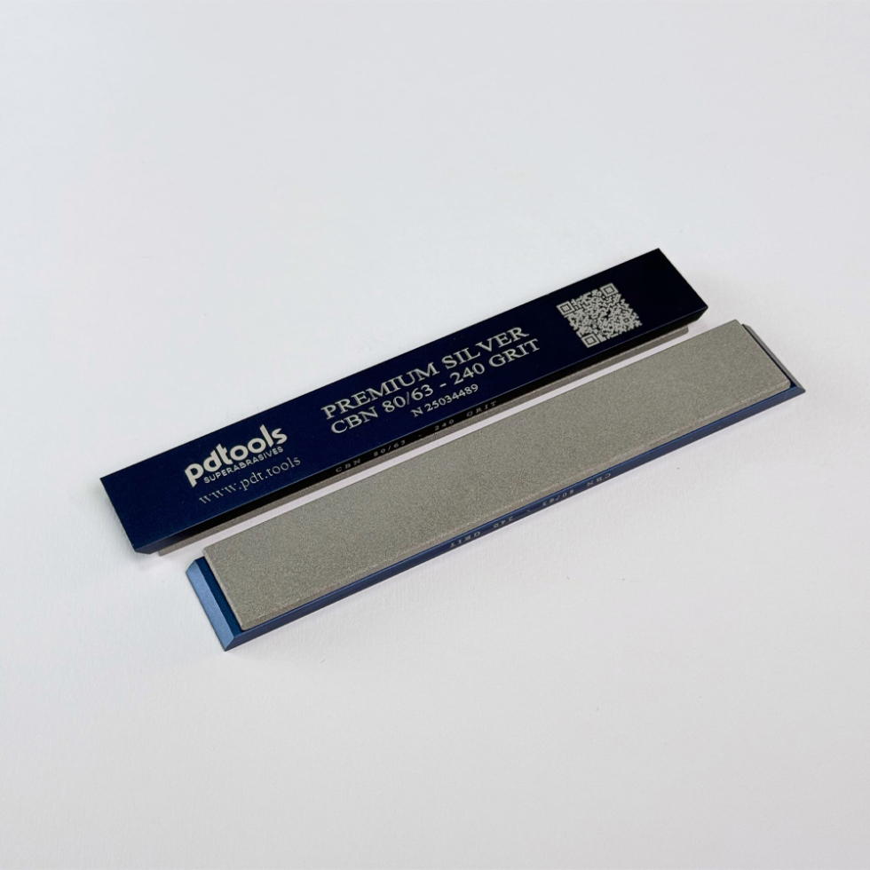 Брусок Premium Silver на бланках для заточування 240 GRIT | 80/63 µm