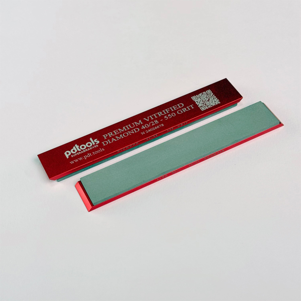 Брусок Premium Vitrified на бланках для заточування 550 GRIT | 40/28 µm
