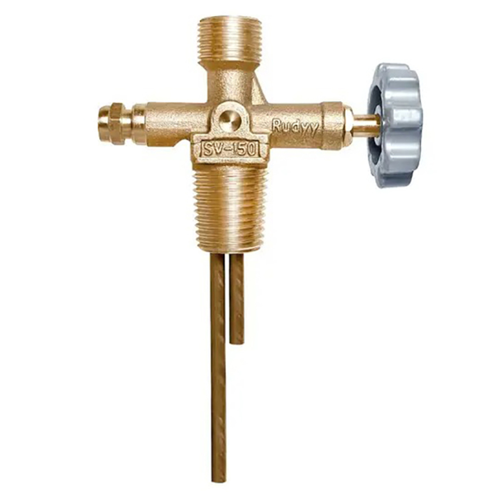 Кран, вентиль на балон Rudyy SV-150 W 21.8 - 14 LH(ліва різьба)/W 19.8 - 14 DIN 477(права різьба)