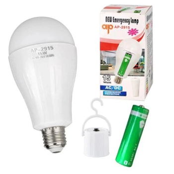 LED лампочка з акумулятором AP-2915, 15W, E27, 1x18650, ковпачок-кемпінг