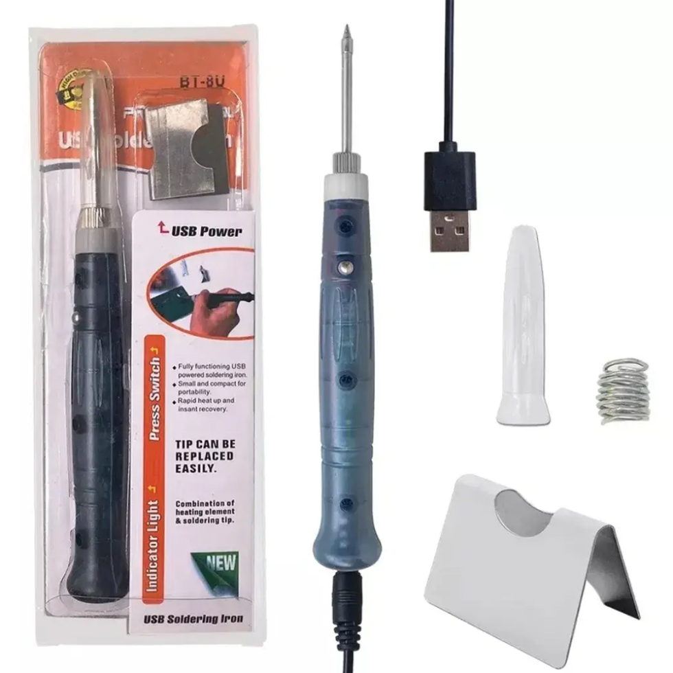 Паяльник USB 5V 8W портативний з живленням від USB