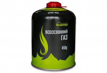 Картридж газовий Tramp різьбовий 450 гр. Газовий балон UTRG-002