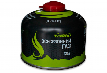 Картридж газовий Tramp різьбовий 230 гр. Газовий балон UTRG-003
