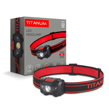 Налобний світлодіодний ліхтарик TITANUM TLF-H01 100Lm 6500K