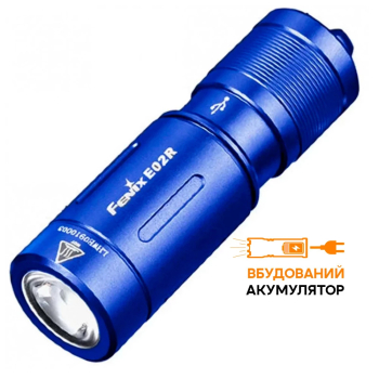 Ліхтар Fenix E02R, синій