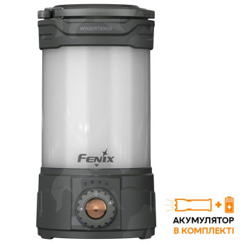 Ліхтар кемпінговий Fenix CL26R Pro, сірий камуфляж
