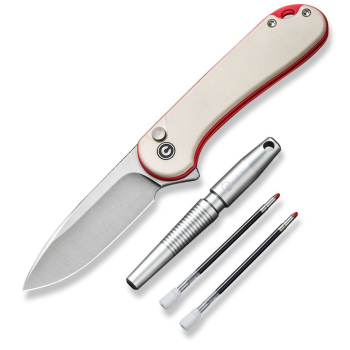 Комплект (ніж складаний, ручка) Civivi StellarQuill Pen & Button Lock Elementum II Knife