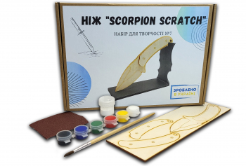 Ніж Скорпіон Scorpion Scratch Standoff 2 із фанери Набір №7